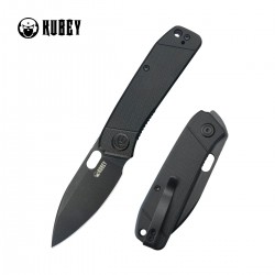 Nóż składany Kubey Hyde Black G10, Blackwashed 14C28N by Colin Maisonpierre (KU2104H)