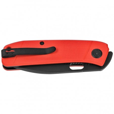 Nóż składany Kubey Hyde Red G10, Blackwashed 14C28N by Colin Maisonpierre (KU2104F)