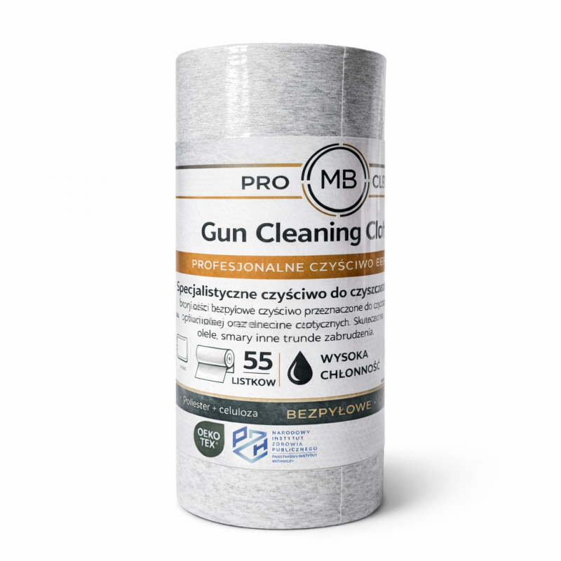 Ściereczki do czyszczenia broni - czyściwo bezpyłowe