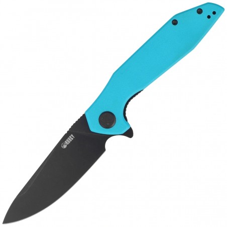 Nóż składany Kubey Nova KU117S, Light Blue G10, Blackwashed 14C28N