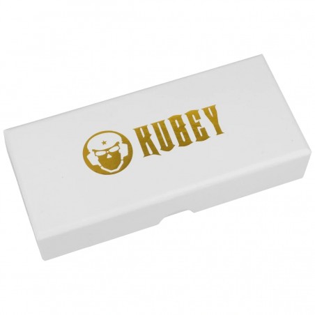 Nóż motylkowy Kubey Ballistic Grey Titanium, Beadblasted 14C28N by Mark Perez (KU297A)