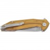 Nóż składany Kubey Nova KU117N, Yellow Ultem, Satin 14C28N