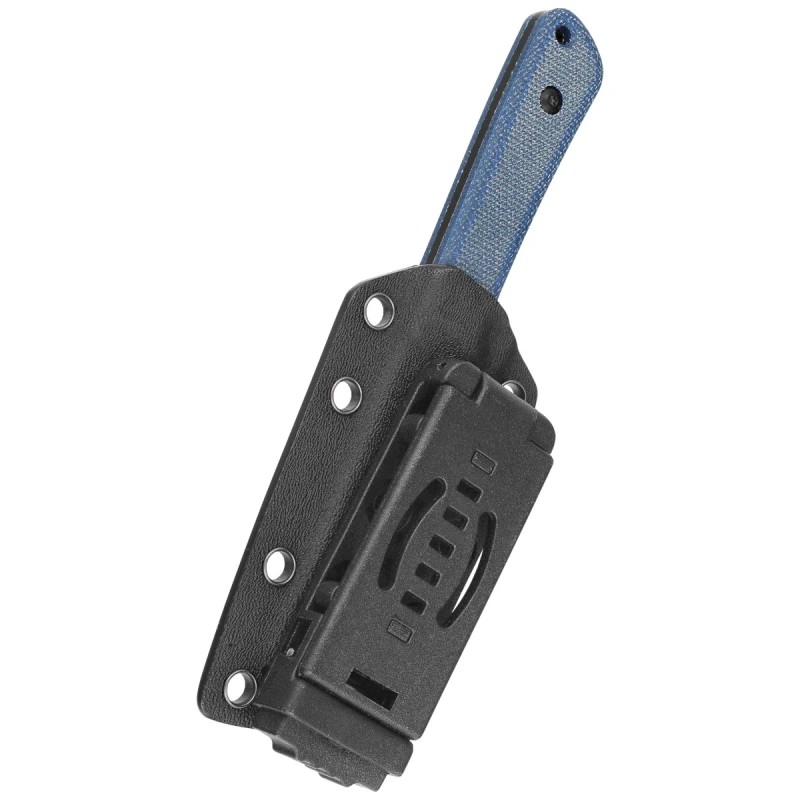 Nóż Kubey Thorn Blue Micarta, Blackwashed 14C28N by Scott Halpern (KU413D)