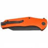 Nóż składany Kubey Flash Orange G10, Blackwashed San Mai M2 (KU158Q)
