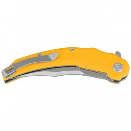 Nóż składany Kubey Crest Yellow G10, Satin 14C28N by Yuze Zhong (KU346C)