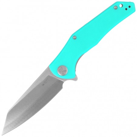 Nóż składany Kubey Flash KU158M, Light Blue G10, Satin San Mai M2