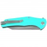 Nóż składany Kubey Flash KU158M, Light Blue G10, Satin San Mai M2