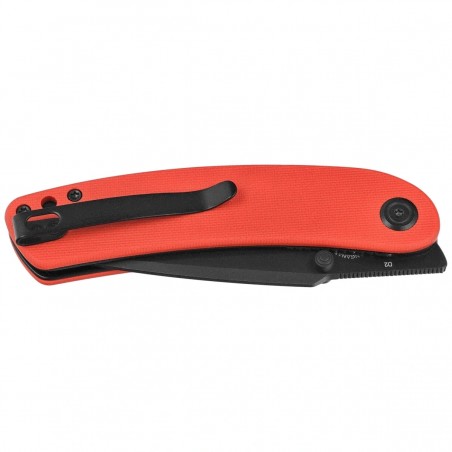 Nóż składany Kubey Momentum Red G10, Blackwashed D2 by Sherif Manganas (KU344P)