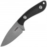 Noż Kubey Bloom Black Coarse Micarta, Beadblasted 14C28N by Scott Halpern (KU411A)