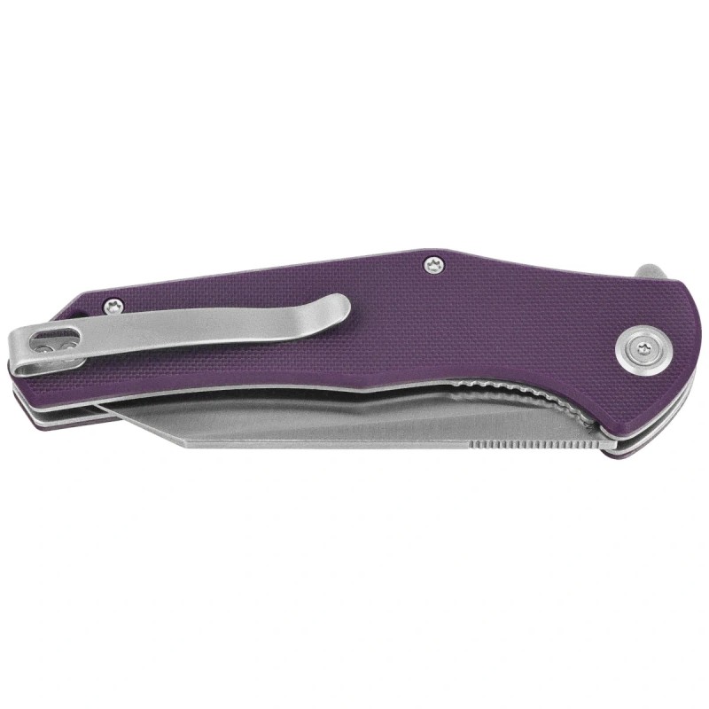 Nóż składany Kubey Flash Purple G10, Satin San Mai M2 (KU158P)