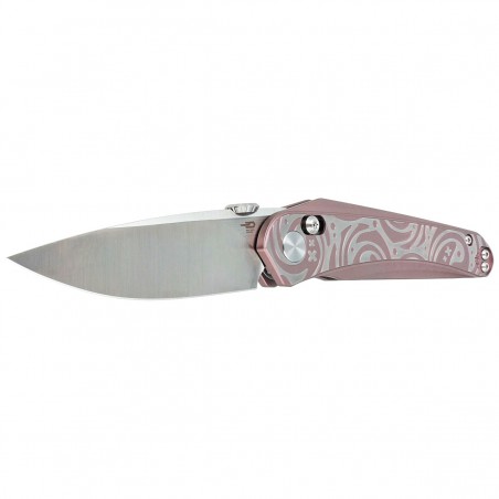 Nóż składany Bestech Mothus Purple Titanium, Satin M390 by Kombou (BT2206D)