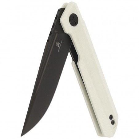 Nóż składany Bestechman Dundee White G10, Grey PVD D2 by Ostap Hel (BMK01I)