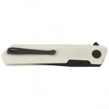 Nóż składany Bestechman Dundee White G10, Grey PVD D2 by Ostap Hel (BMK01I)