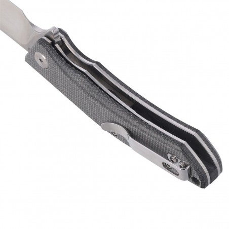 Nóż składany Bestech Cubis Black Micarta, Stonewashed/Satin D2 (BG42A)