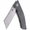 Nóż składany Bestech Cubis Black Micarta, Stonewashed/Satin D2 (BG42A)