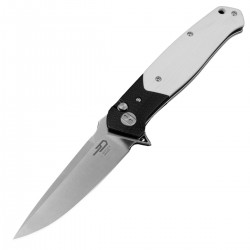 Nóż składany Bestech Swordfish Black/White G10, Satin 14C28N (BG62B)