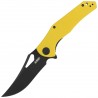 Nóż składany Kubey Phemius Yellow G10, Blackwashed 14C28N (KU149E)