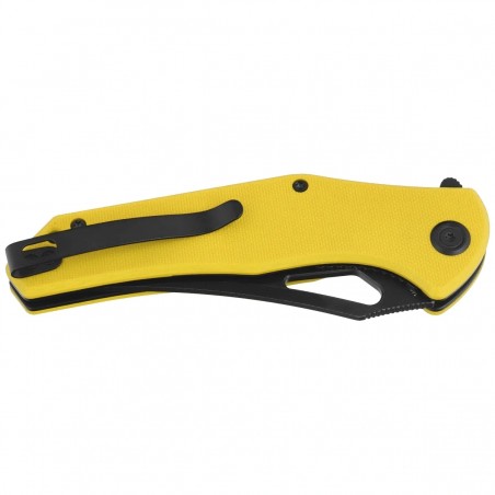 Nóż składany Kubey Phemius Yellow G10, Blackwashed 14C28N (KU149E)
