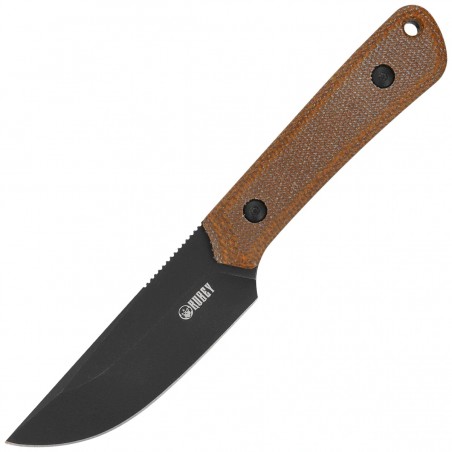 Nóż Kubey Thorn Brown Micarta, Blackwashed 14C28N by Scott Halpern (KU413F)