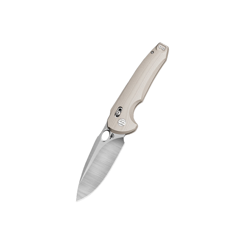 Nóż składany Bestech Noctar Khaki G10, Satin 14C28N by Kombou (BG66C)