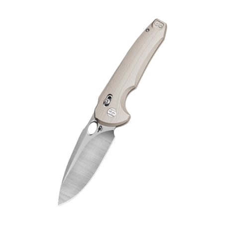 Nóż składany Bestech Noctar Khaki G10, Satin 14C28N by Kombou (BG66C)