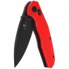 Nóż składany Bestechman Ronan Red G10, Black PVD Stonewashed 14C28N (BMK02J)
