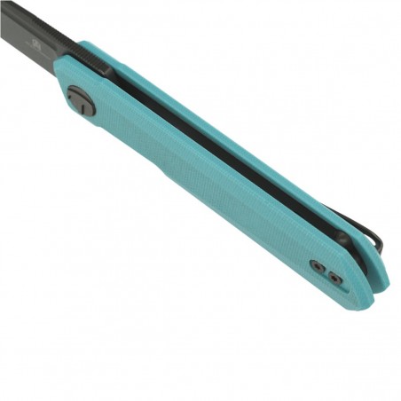 Nóż składany Bestechman Mini Dundee Light Blue G10, Grey PVD D2 by Ostap Hel (BMK03E)
