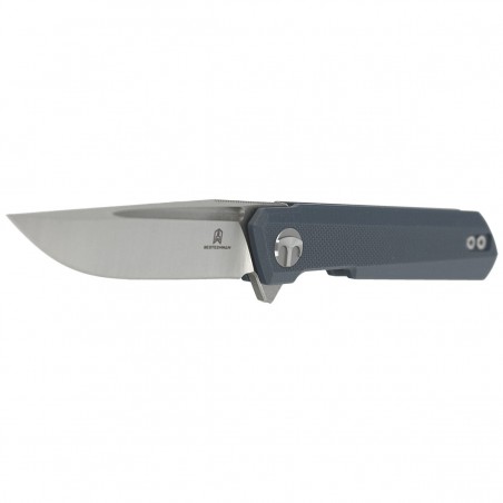 Nóż składany Bestechman Mini Dundee Grey G10, Stonewashed / Satin D2 by Ostap Hel (BMK03D)
