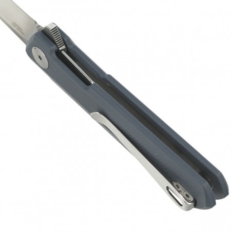 Nóż składany Bestechman Mini Dundee Grey G10, Stonewashed / Satin D2 by Ostap Hel (BMK03D)