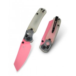 Nóż składany Bestechman Cicada's Wing Jade Ultem, Pink 10Cr15MoV (BMK06H)