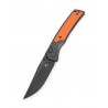 Nóż składany Bestechman Icebreaker Black Matte Anodized Aluminum with Orange G10 Inlays, Black PVD D2 (BMK16D)