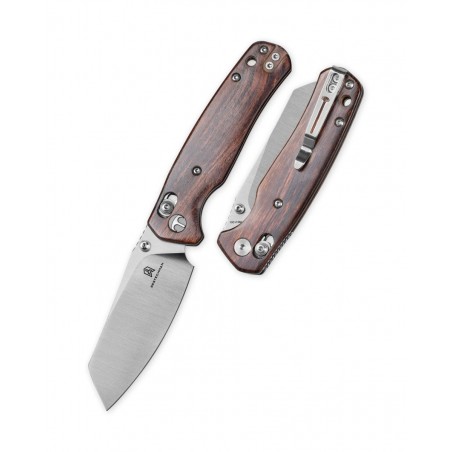 Nóż składany Bestechman Cicada's Wing Desert Ironwood, Satin 10Cr15MoV (BMK06-W-3)