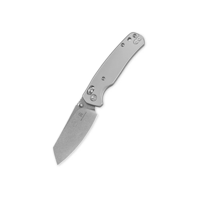 Nóż składany Bestechman Cicada's Wing Grey Slab Side Stainless Steel, Stonewashed 10Cr15MoV (BMK06-S-7)