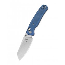 Nóż składany Bestechman Cicada's Wing Blue Micarta, Satin 10Cr15MoV (BMK06-M-1)