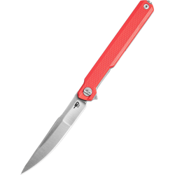 Nóż składany Bestech Duoz Red G10, Satin 14C28N by Ostap Hel (BG65C)