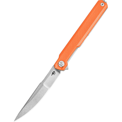 Nóż składany Bestech Duoz Orange G10, Stonewashed 14C28N by Ostap Hel (BG65B)