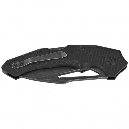 Nóż składany Puma Tec Curved Black G10, Black Stonewashed 7Cr17MoV (315913)