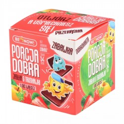 Kostka Porcja Dobra z niespodzianką jabłkowo-truskawkowa