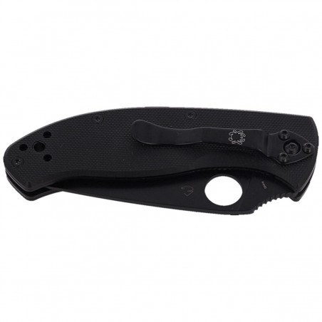Nóż składany Spyderco Tenacious Black G10, Black 8Cr13MoV by Eric Glesser (C122GBBKP)