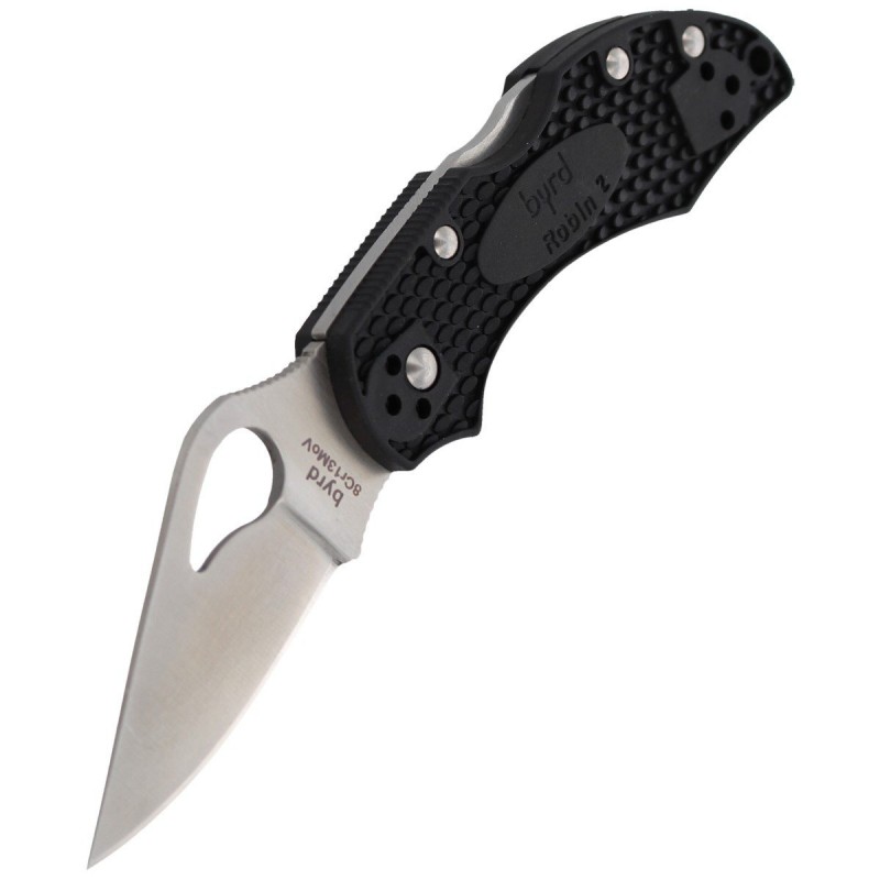 Nóż Spyderco Byrd Robin 2 FRN Black, Plain (BY10PBK2)