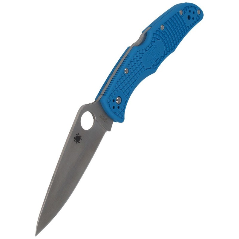 Nóż Spyderco Endura 4 FRN Blue Flat Ground Plain (C10FPBL)