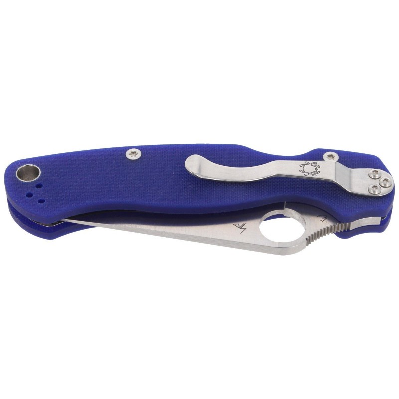 Nóż składany Spyderco Para Military 2 Dark Blue G10, Satin CPM S110V by Sal, Eric Glesser (C81GPDBL2)