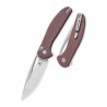 Nóż składany Bestechman Whalefin Brown G10, Stonewashed / Satin D2 (BMK18C)