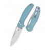 Nóż składany Bestechman Whalefin Blue G10, Stonewashed / Satin D2 (BMK18B)