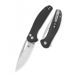 Nóż składany Bestechman Whalefin Black G10, Stonewashed / Satin D2 (BMK18A)