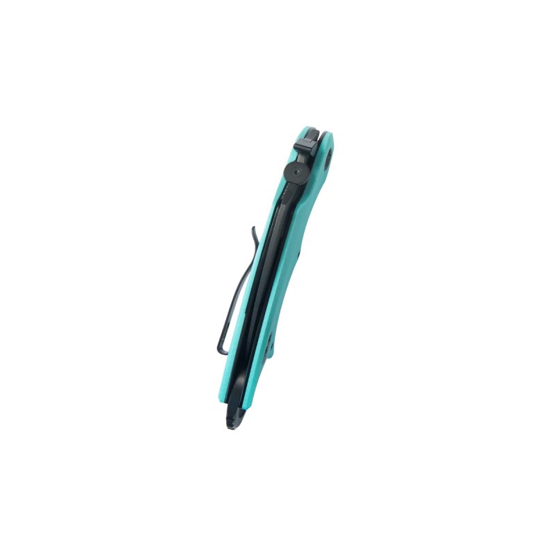 Nóż składany Kubey Rogue Pikal Light Blue G10, Blackwashed 14C28N by MUZI Design (KU298D)