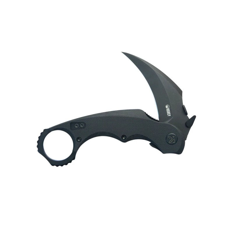 Nóż składany Kubey Rogue Pikal Black G10, Blackwashed 14C28N by MUZI Design (KU298B)