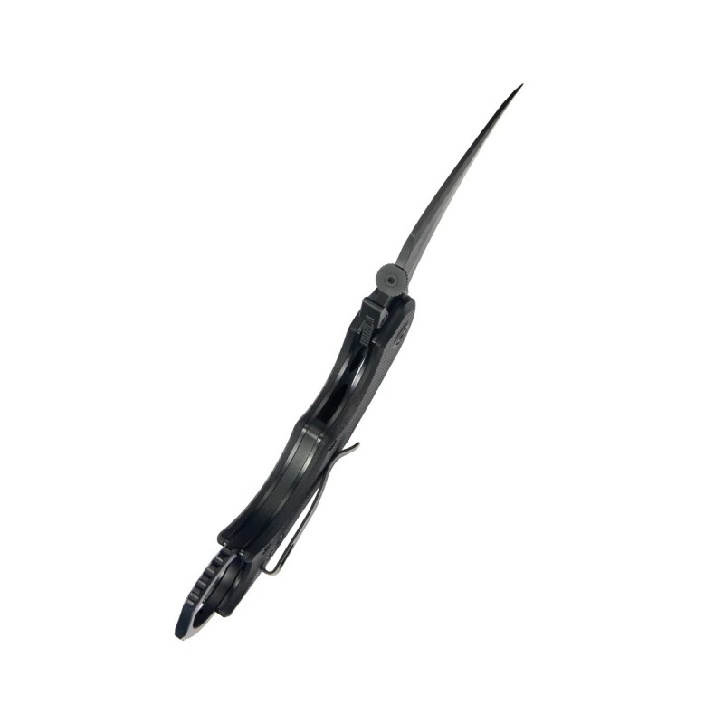 Nóż składany Kubey Rogue Pikal Black G10, Blackwashed 14C28N by MUZI Design (KU298B)