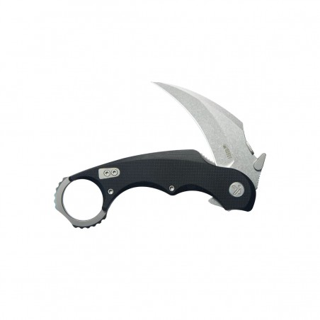 Nóż składany Kubey Rogue Pikal Black G10, Stonewashed 14C28N by MUZI Design (KU298A)