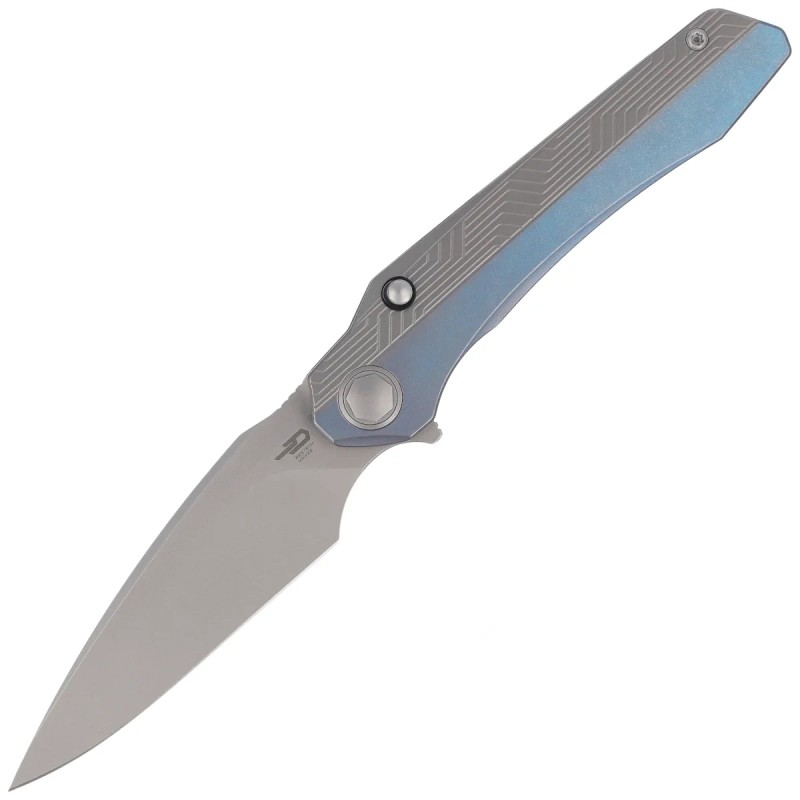 Nóż składany Bestech Wet Nellie Blue/Grey Titanium, Fine Stonewashed MagnaCut by Kombou (BT2505A)